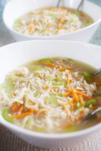 Quick and Easy Gluten free Ramen. Find the recipe at gossamerydreams.com.