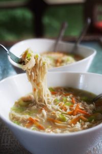 Quick and Easy Gluten free Ramen. Find the recipe at gossamerydreams.com.