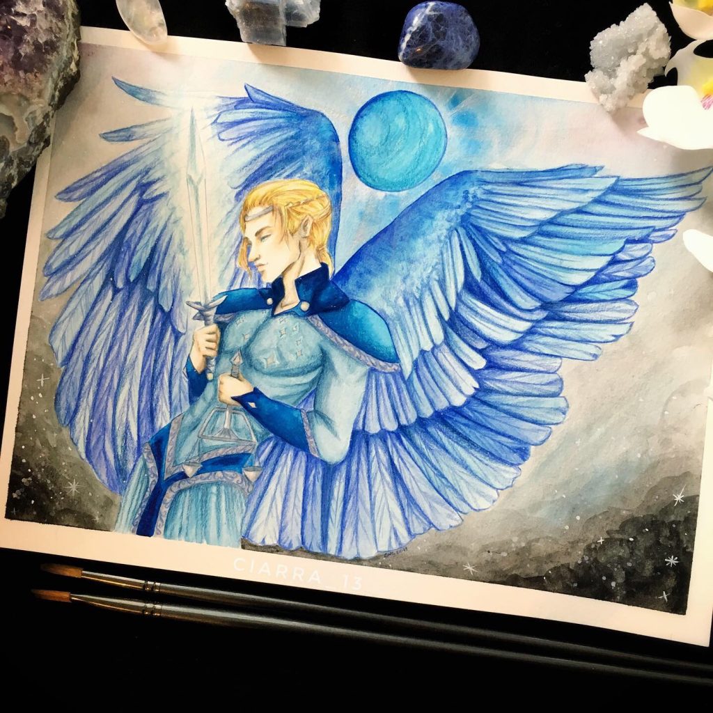 Archangel Michael by Ciarra Stebbins. Find more at gossamerydreams.com